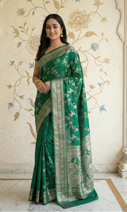Bagru handblock printed pure cotton mulmul sarees with blouse piece