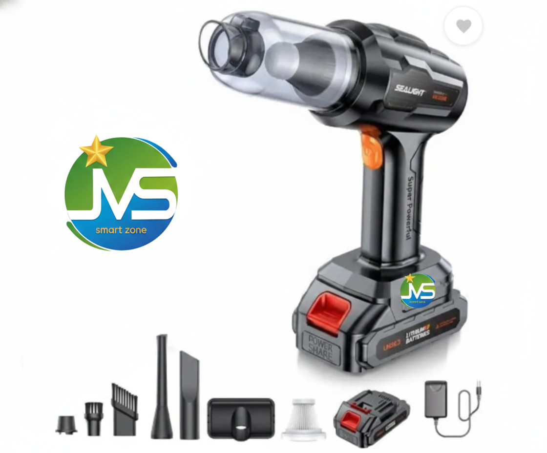 Vacuum Cleaner With Battery Vacuum Cleaner with 2 in 1 Mopping and Vacuum  (Black)