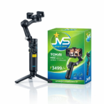 M02 3-Axis Handheld Gimbal Stabilizer Cell Phone Selfie Tripod with Detachable Remote for iPhone Android Smartphone, Black (M02)